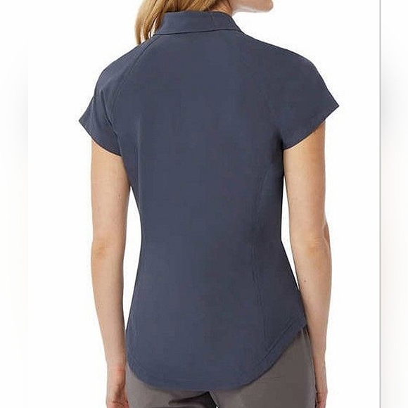 32 Degrees Cool NWT Gray Performance Activewear Button-Up Collared Shirt - SMALL - Picture 2 of 7
